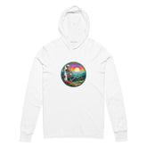 Dead Head Cyclist with Birch Tree Unisex Hooded Longsleeve